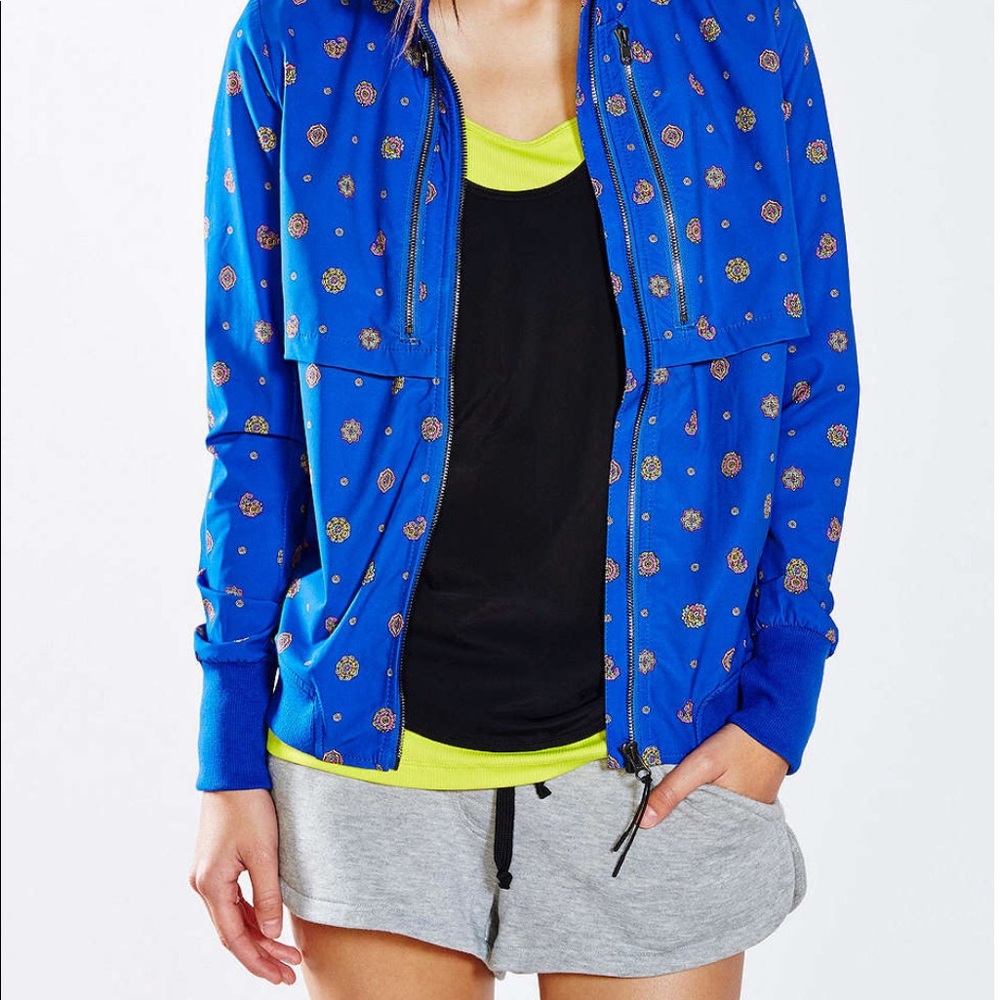 UO Without Walls Windbreaker blue bomber Jacket M